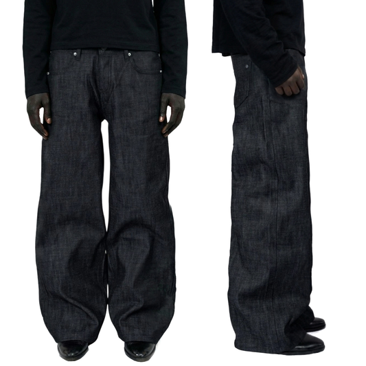 RAW JAPANESE SELVEDGE DENIM INK BLACK